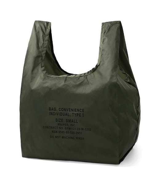 WAIPER.inc(ワイパーインク)の「WAIPER別注 CONVENI BAG INBENTO インベント SMALL エコバッグ(エコバッグ/サブバッグ・メンズ・ブラック/オリーブ/グレー・ONE SIZE)」の3枚目の写真