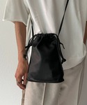 CIAOPANIC | 【Rain Leather/レインレザー】防水レザー巾着ショルダーバッグ(單肩包)