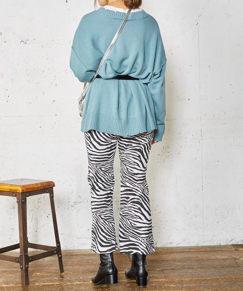 WEGO（ウィゴー）の「WEGO/ダメージマルチWAYカーディガン（カーディガン/ボレロ・レディース・オフホワイト/ブルー系その他/ライトベージュ/ブラック・FREE）」の14枚目の写真