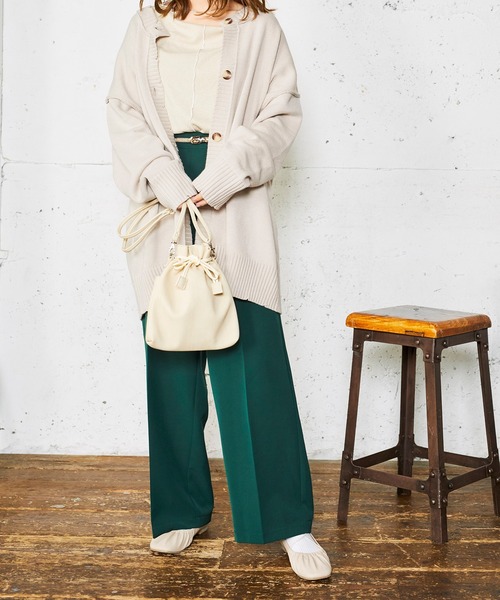 WEGO（ウィゴー）の「WEGO/ダメージマルチWAYカーディガン（カーディガン/ボレロ・レディース・オフホワイト/ブルー系その他/ライトベージュ/ブラック・FREE）」の6枚目の写真