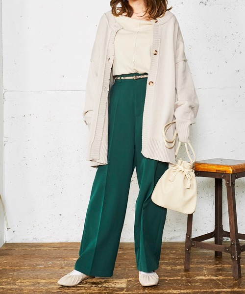 WEGO（ウィゴー）の「WEGO/ダメージマルチWAYカーディガン（カーディガン/ボレロ・レディース・オフホワイト/ブルー系その他/ライトベージュ/ブラック・FREE）」の8枚目の写真