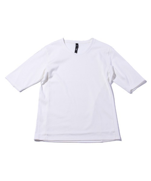 wjk(ダヴルジェイケイ)の「mt6845-half sleeve FLICE cut&sewn カットソー(Tシャツ/カットソー・メンズ・ブラック/ホワイト・XL/S/L/M)」の7枚目の写真