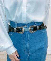 ap retro | ダブルバックルベルト【ZOZO限定アイテム】(ベルト)