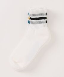 FRUIT OF THE LOOM（フルーツオブザルーム）の「【FRUIT OF THE LOOM】3パッククオーターソックス くるぶし丈ショートソックス  定番ラインソックス ■（ソックス/靴下）」