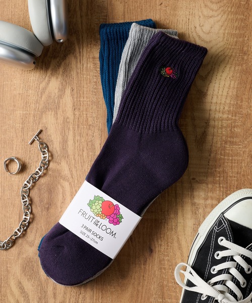 FRUIT OF THE LOOM(フルーツオブザルーム)の「【FRUIT OF THE LOOM】3足セット ラインソックス ロゴソックス クォーター丈 メンズ レディース ワンポイントロゴ 靴下 ■(ソックス/靴下・メンズ・その他1/その他/その他2/その他3/その他4/その他5/その他6/その他7/その他19/その他18/その他10/その他9/その他11/その他13/その他14/その他15/その他16/その他17/その他12・M/L)」の14枚目の写真