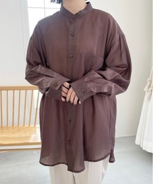 flaner | ルーズシアーシャツ(シャツ/ブラウス)