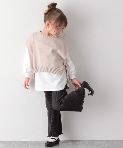 GLOBAL WORK（グローバルワーク）の「【キッズ】ホソプリーツイージーパンツ/931923（その他パンツ・キッズ・スカイブルー/オフホワイト/ダークグレー・120cm/130cm/140cm/100cm/150cm/160cm/110cm）」の17枚目の写真