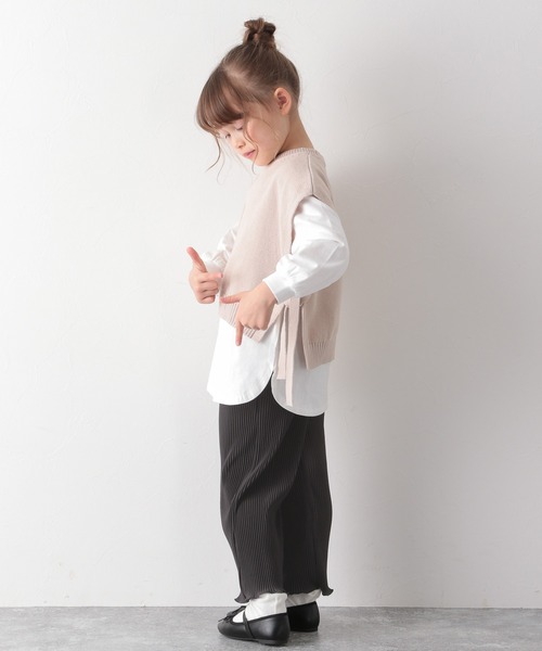 GLOBAL WORK（グローバルワーク）の「【キッズ】ホソプリーツイージーパンツ/931923（その他パンツ・キッズ・スカイブルー/オフホワイト/ダークグレー・120cm/130cm/140cm/100cm/150cm/160cm/110cm）」の18枚目の写真