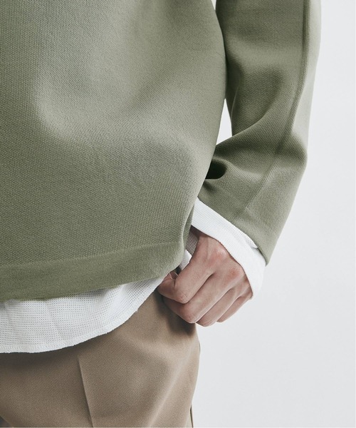 JOURNAL STANDARD（ジャーナルスタンダード）の「【ニット+ロンT2枚SET】レイヤード ストレッチ オーバーサイズ クルーネックニット（ニット/セーター・メンズ・ブラック/ブラウン/ベージュ/グリーン/ネイビー・SMALL/LARGE/MEDIUM）」の12枚目の写真