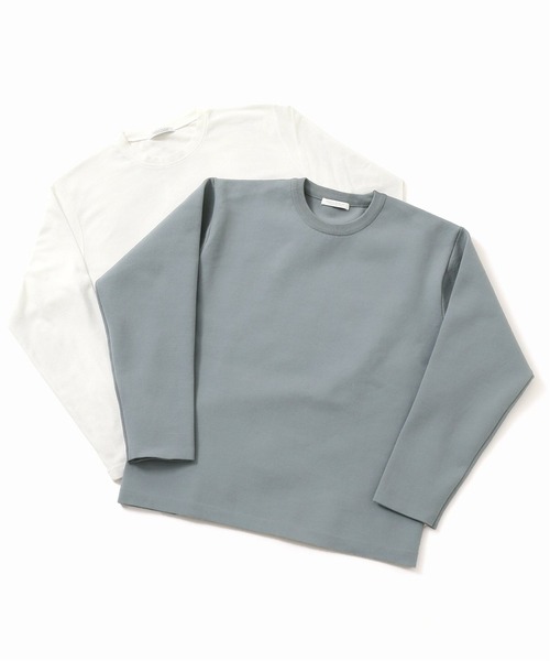 JOURNAL STANDARD（ジャーナルスタンダード）の「【ニット+ロンT2枚SET】レイヤード ストレッチ オーバーサイズ クルーネックニット（ニット/セーター・メンズ・ブラック/ブラウン/ベージュ/グリーン/ネイビー・SMALL/LARGE/MEDIUM）」の20枚目の写真