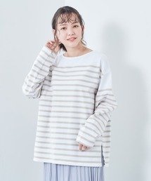 ボーダーボートネックロンTee