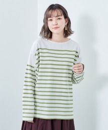 ボーダーボートネックロンＴｅｅ