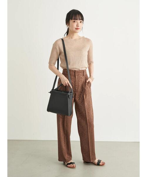 earth music&ecology（アースミュージックアンドエコロジー）の「丸手スクエア2wayショルダーバッグ ＊（ショルダーバッグ・レディース・ブラック/ベージュ/サックスブルー・FREE）」の9枚目の写真