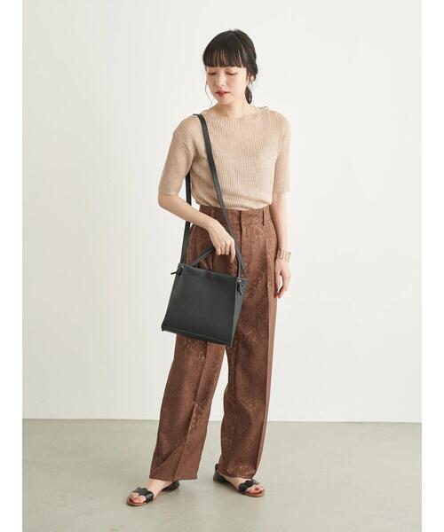 earth music&ecology（アースミュージックアンドエコロジー）の「丸手スクエア2wayショルダーバッグ ＊（ショルダーバッグ・レディース・ブラック/ベージュ/サックスブルー・FREE）」の10枚目の写真