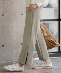 KOBE LETTUCE | タック入りサイドスリットワイドスラックスパンツ(スラックス)