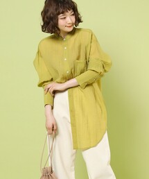 FREAK'S STORE | カラーシアービッグカフスシャツ(シャツ/ブラウス)