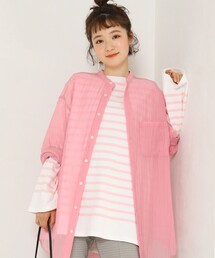 FREAK'S STORE | カラーシアービッグカフスシャツ(シャツ/ブラウス)