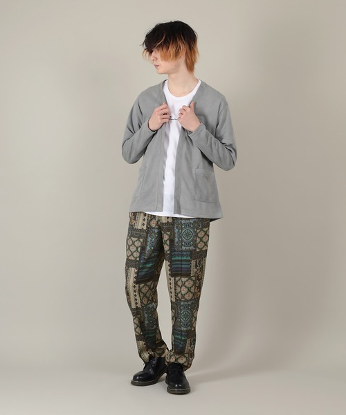 SlashDate（スラッシュデイト）の「総柄プリントとろみテーパードパンツ／ペイズリー・エスニック（その他パンツ・メンズ・ブラック系その他/ブルー系その他・M/L）」の8枚目の写真