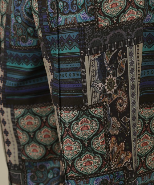 SlashDate（スラッシュデイト）の「総柄プリントとろみテーパードパンツ／ペイズリー・エスニック（その他パンツ・メンズ・ブラック系その他/ブルー系その他・M/L）」の13枚目の写真