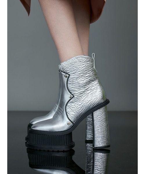 PAMEO POSE（パメオポーズ）の「Western Disco Boots Silver（ブーツ・レディース・シルバー・38/39/37）」の19枚目の写真