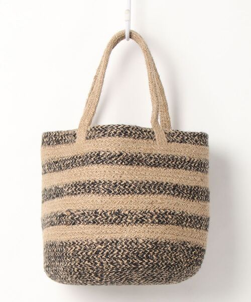 Lugnoncure(ルノンキュール)の「柄編みバッグ(トートバッグ・レディース・ブルー/ブラック・フリ-)」の1枚目の写真