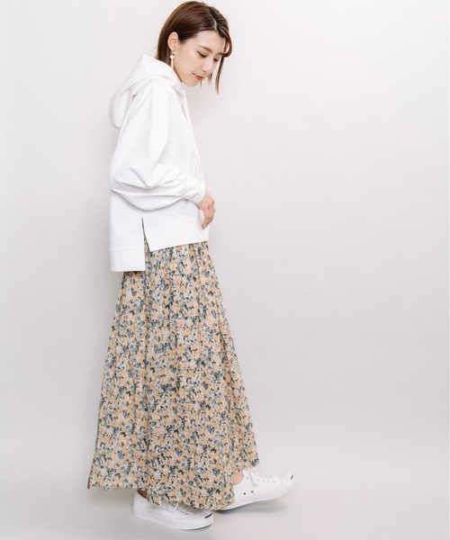 refinedworks（リファインドワークス）の「ショートフーディーPO（パーカー・レディース・オフホワイト/ベージュ/ブラック・M～Ｌ）」の15枚目の写真