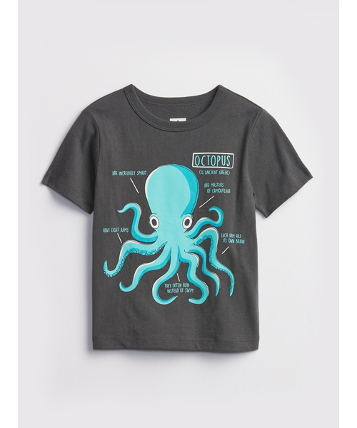 GAP（ギャップ）の「ミックス＆マッチ グラフィック ロゴtシャツ (幼児)（Tシャツ/カットソー・キッズ・ホワイト/ライトグレー/レッド/イエロー/ブラック・12-18M/18-24M/2 YRS/3 YRS/4 YRS/5 YRS）」の3枚目の写真