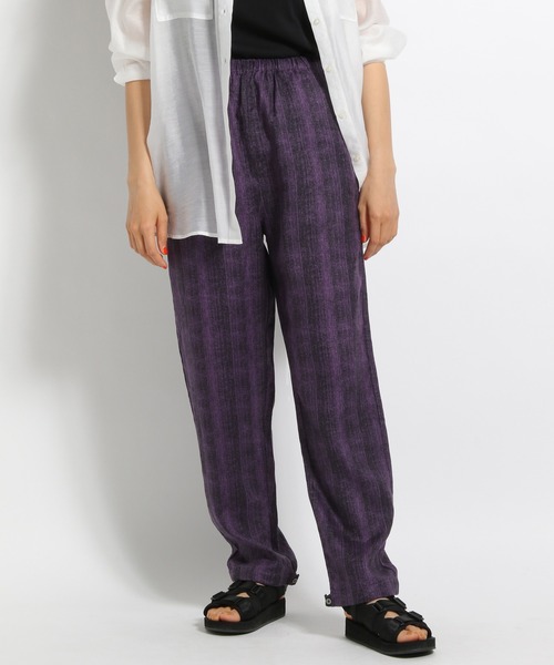 niko and...(ニコアンド)の「麻100ハケハケイージーパンツ(その他パンツ・レディース・ブラック/ライトグリーン/パープル・MEDIUM/LARGE)」の3枚目の写真