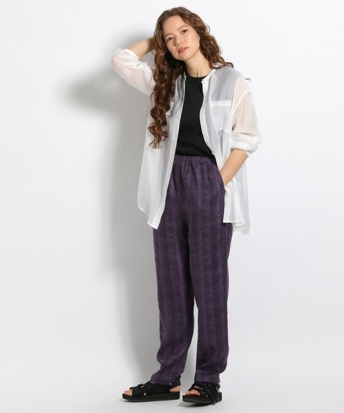 niko and...(ニコアンド)の「麻100ハケハケイージーパンツ(その他パンツ・レディース・ブラック/ライトグリーン/パープル・MEDIUM/LARGE)」の11枚目の写真