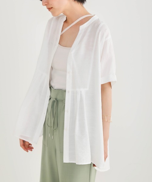 Bou Jeloud（ブージュルード）の「アシメコードカップ付きキャミ（キャミソール・レディース・ブラック/アイボリー/モカ/ラベンダー・ONESIZE）」の19枚目の写真