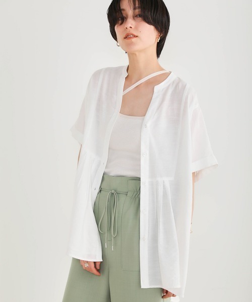 Bou Jeloud（ブージュルード）の「アシメコードカップ付きキャミ（キャミソール・レディース・ブラック/アイボリー/モカ/ラベンダー・ONESIZE）」の16枚目の写真