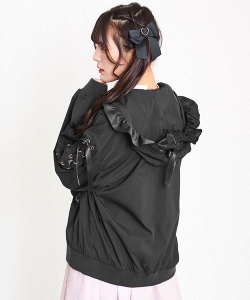 Secret Honey フリルフードブルゾン Secret Honey（シークレットハニー）の「フリルフードブルゾン
