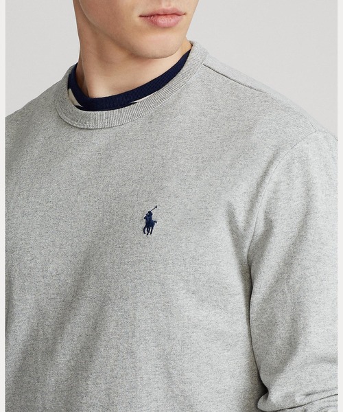 POLO RALPH LAUREN（ポロ ラルフ ローレン）の「クラシック フィット ジャージー ロングスリーブ Tシャツ（Tシャツ/カットソー・メンズ・グレー系・S/M/L/XL/XS/XXL）」の3枚目の写真