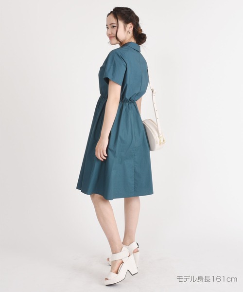 【MARY QUANTコラボ】ラッフルシャツワンピース マーキュリーデュオ MERCURYDUO 【MARY QUANTコラボ】ラッフル