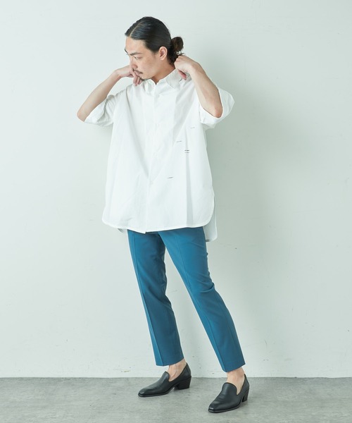 Lui's(ルイス)の「5分袖グラフィックプリントシャツ(シャツ/ブラウス・メンズ・グレー/ホワイト・FREE)」の8枚目の写真