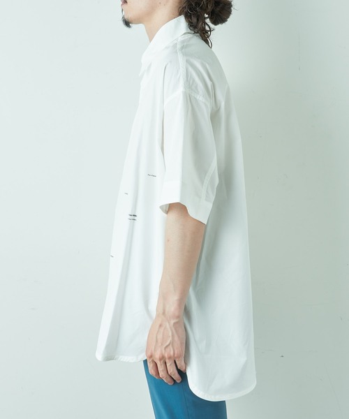 Lui's(ルイス)の「5分袖グラフィックプリントシャツ(シャツ/ブラウス・メンズ・グレー/ホワイト・FREE)」の13枚目の写真