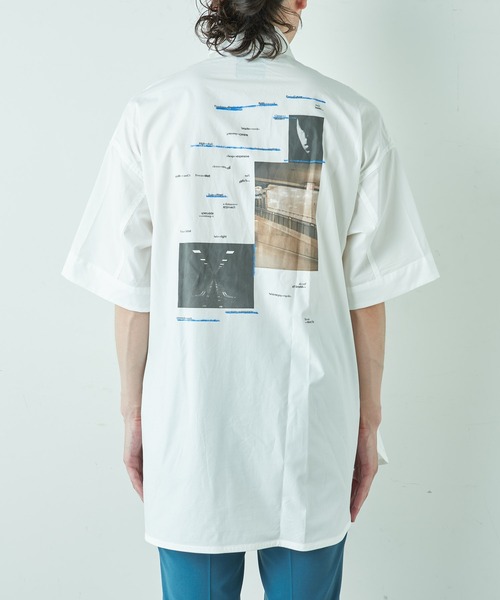 Lui's(ルイス)の「5分袖グラフィックプリントシャツ(シャツ/ブラウス・メンズ・グレー/ホワイト・FREE)」の14枚目の写真