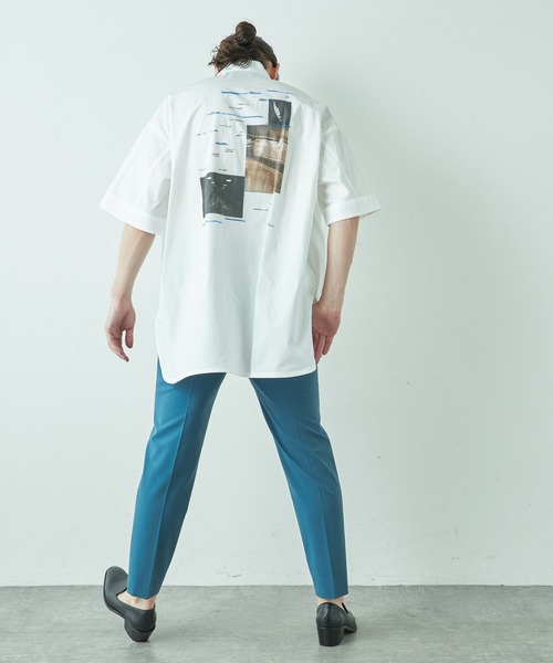 Lui's(ルイス)の「5分袖グラフィックプリントシャツ(シャツ/ブラウス・メンズ・グレー/ホワイト・FREE)」の21枚目の写真