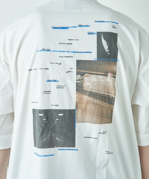 Lui's(ルイス)の「5分袖グラフィックプリントシャツ(シャツ/ブラウス・メンズ・グレー/ホワイト・FREE)」の20枚目の写真