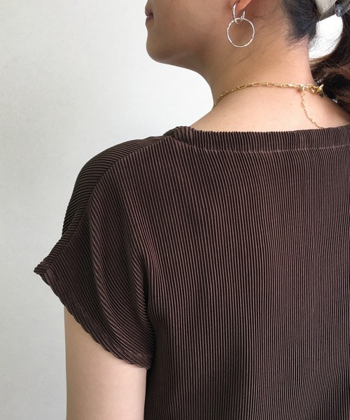 Grand PARK(グランドパーク)の「ウエストリボンチュニック&ワイドパンツセットアップ(アンサンブル・レディース・ブラック/ベージュ/キャメル・FREE)」の16枚目の写真