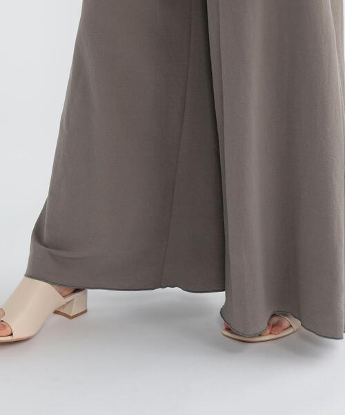 FEELING MADE（フィーリングメイド）の「FEELING MADE ドライタッチ バイカラーヘム サロペット（サロペット/オーバーオール・レディース・ブラック/ブラウン/グレー・MEDIUM/LARGE）」の17枚目の写真