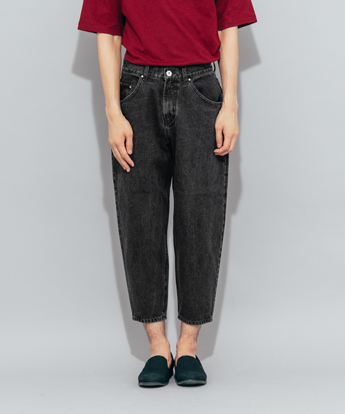 SENSE OF PLACE by URBAN RESEARCH（センスオブプレイスバイアーバンリサーチ）の「デニムクロップドパンツ（デニムパンツ・メンズ・ブラック・LARGE）」の6枚目の写真