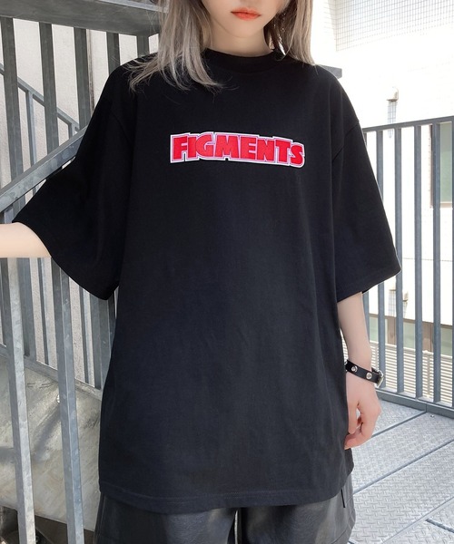 Figments（フィグメンツ）の「コミックロゴTシャツ（Tシャツ/カットソー・レディース・ブラック/ホワイト/グレー・MEDIUM/SMALL）」の2枚目の写真