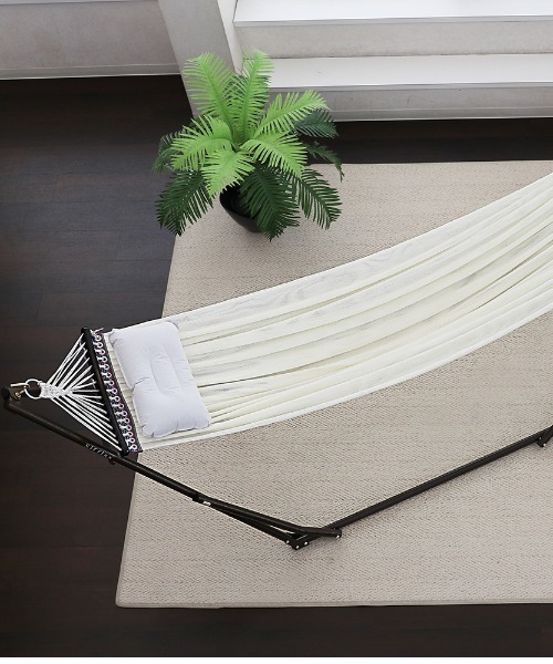 TIMELESS COMFORT（タイムレスコンフォート）の「Sifflus  自立式ハンモックゆらり　　SFF-01-WH（家具・メンズ・ホワイト・ONE SIZE）」の6枚目の写真