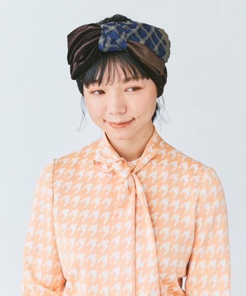 kaorinomori（カオリノモリ）の「カオリノモリ　ティッピヘアバンド（ヘアバンド・レディース・ベージュ/ブルー/ブラウン・FREE）」の8枚目の写真