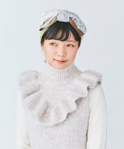 kaorinomori（カオリノモリ）の「カオリノモリ　ティッピヘアバンド（ヘアバンド・レディース・ベージュ/ブルー/ブラウン・FREE）」の14枚目の写真
