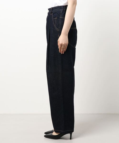 caph（カーフ）の「◇10ozC/Liデニムタック 太パンツ(インディゴ)（その他パンツ・レディース・ネイビー・FREE）」の3枚目の写真