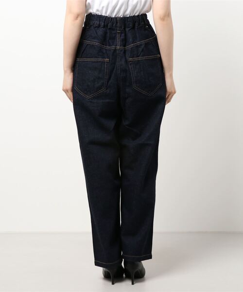 caph（カーフ）の「◇10ozC/Liデニムタック 太パンツ(インディゴ)（その他パンツ・レディース・ネイビー・FREE）」の2枚目の写真
