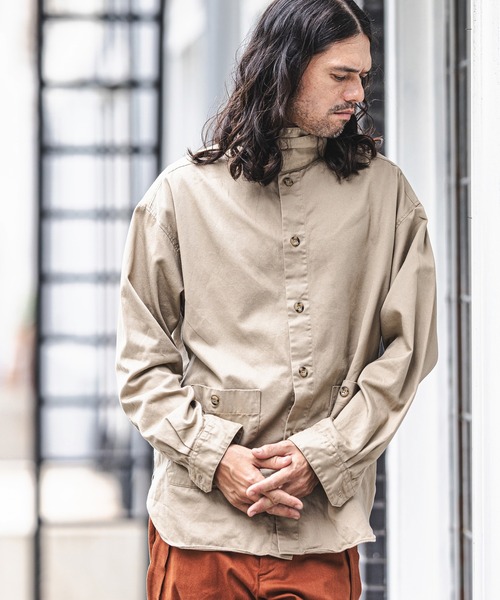 CAMBIO（カンビオ）の「ms4779-20sツイルスタンドネックシャツ（シャツ