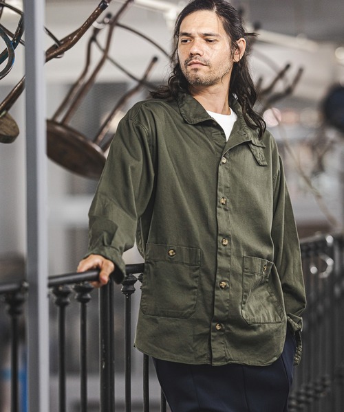 CAMBIO（カンビオ）の「ms4779-20sツイルスタンドネックシャツ（シャツ